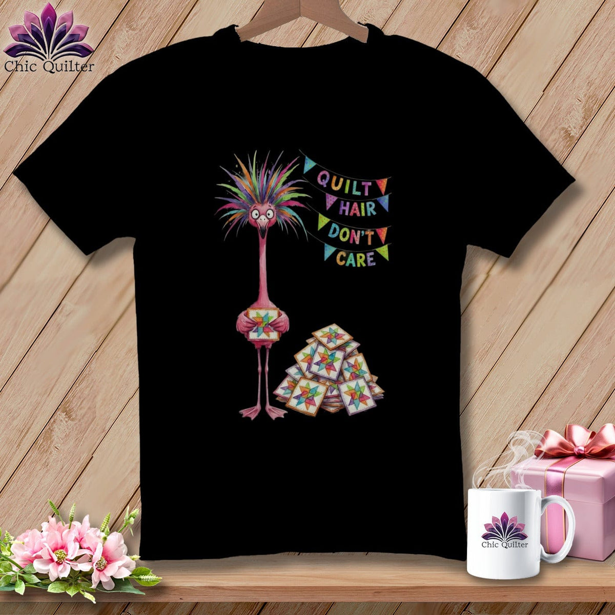 MyDesigns Physical Item S / Black Starla Flamingle ~ Relaxed Fit Tee
