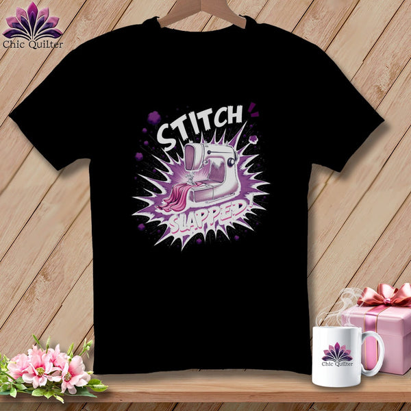 MyDesigns Physical Item S / Black Stitch Slapped ~ Relaxed Fit Tee