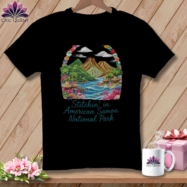 MyDesigns Physical Item S / Black Stitchin' in American Samoa National Park ~ Relaxed Fit Tee
