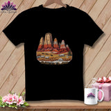 MyDesigns Physical Item S / Black Stitchin' in Badlands National Park ~ Relaxed Fit Tee