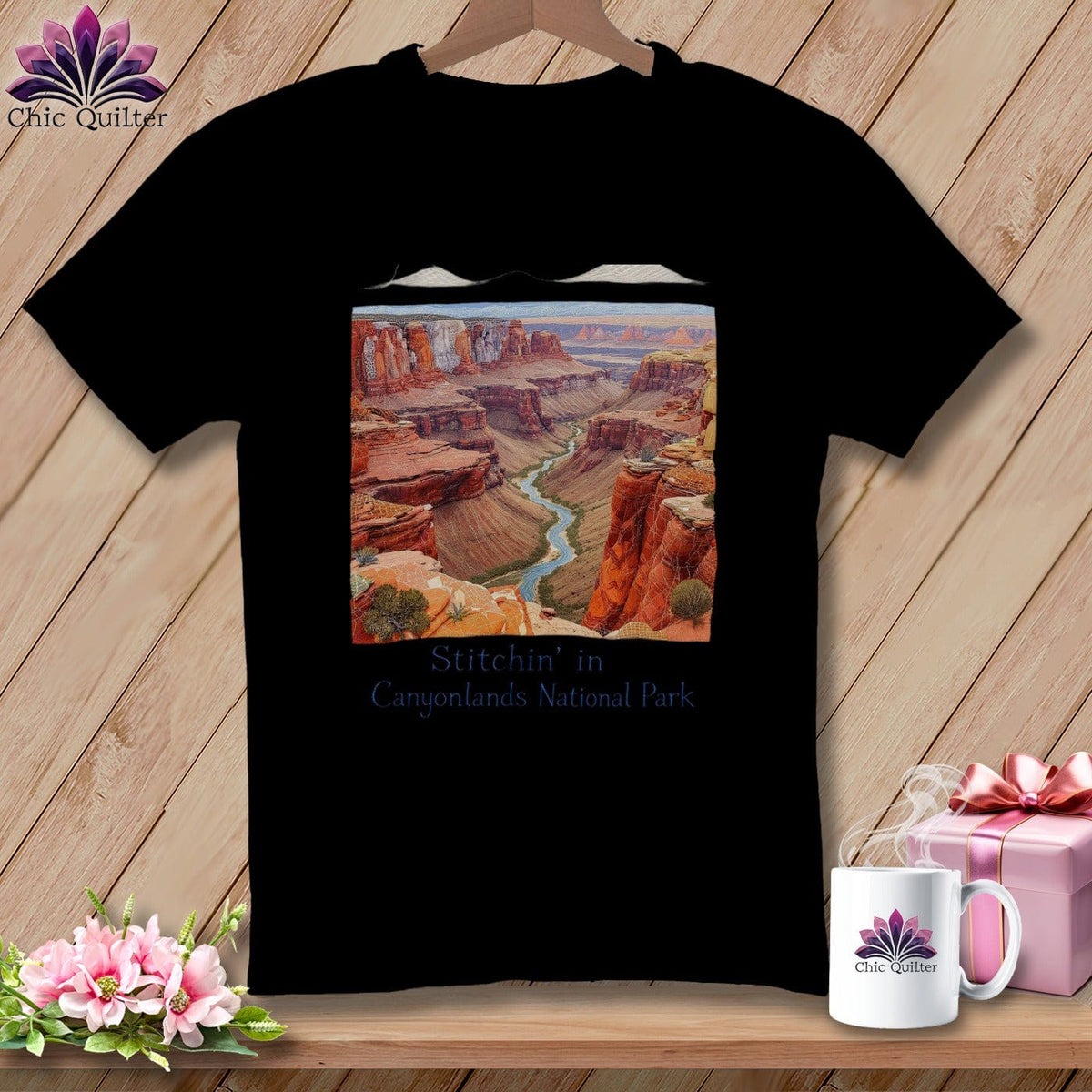 MyDesigns Physical Item S / Black Stitchin' in Canyonlands National Park ~ Relaxed Fit Tee