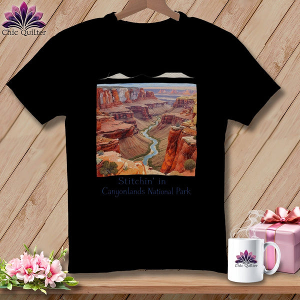 MyDesigns Physical Item S / Black Stitchin' in Canyonlands National Park ~ Relaxed Fit Tee