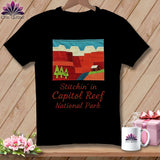 MyDesigns Physical Item S / Black Stitchin' in Capitol Reef National Park ~ Relaxed Fit Tee