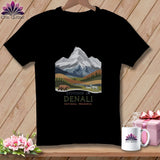 MyDesigns Physical Item S / Black Stitchin' in Denali National Park and Preserve ~ Relaxed Fit Tee