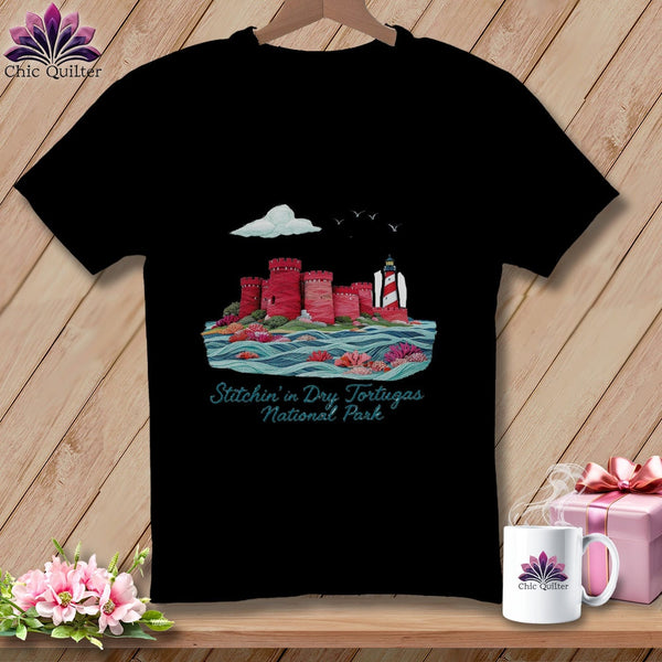 MyDesigns Physical Item S / Black Stitchin' in Dry Tortugas National Park ~ Relaxed Fit Tee