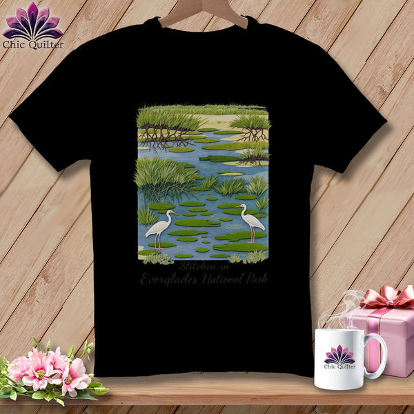 MyDesigns Physical Item S / Black Stitchin' in Everglades National Park ~ Relaxed Fit Tee