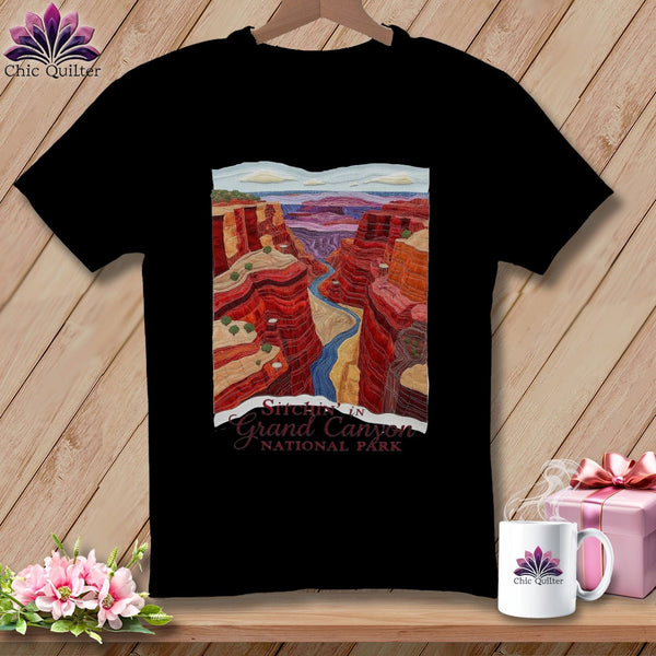 MyDesigns Physical Item S / Black Stitchin' in Grand Canyon National Park ~ Relaxed Fit Tee