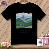 MyDesigns Physical Item S / Black Stitchin' in Great Smoky Mountains National Park ~ Relaxed Fit Tee