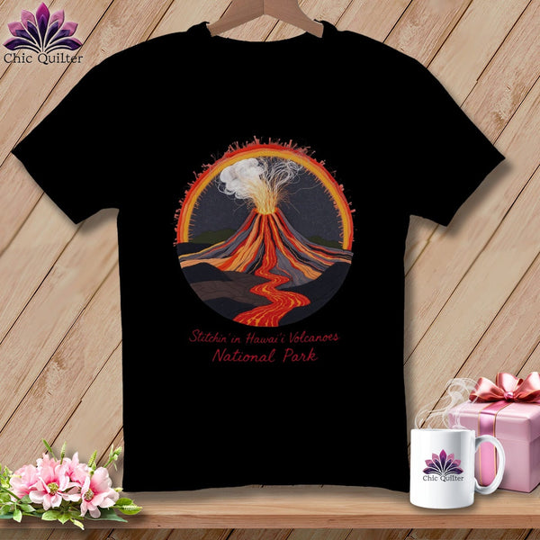 MyDesigns Physical Item S / Black Stitchin' in Hawaii Volcanoes National Park ~ Relaxed Fit Tee