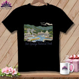 MyDesigns Physical Item S / Black Stitchin' in Hot Springs National Park ~ Relaxed Fit Tee