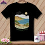 MyDesigns Physical Item S / Black Stitchin' in Indiana Dunes National Park ~ Relaxed Fit Tee