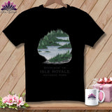 MyDesigns Physical Item S / Black Stitchin' in Isle Royale National Park ~ Relaxed Fit Tee