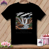 MyDesigns Physical Item S / Black Stitchin' in Katmai National Park and Preserve ~ Relaxed Fit Tee