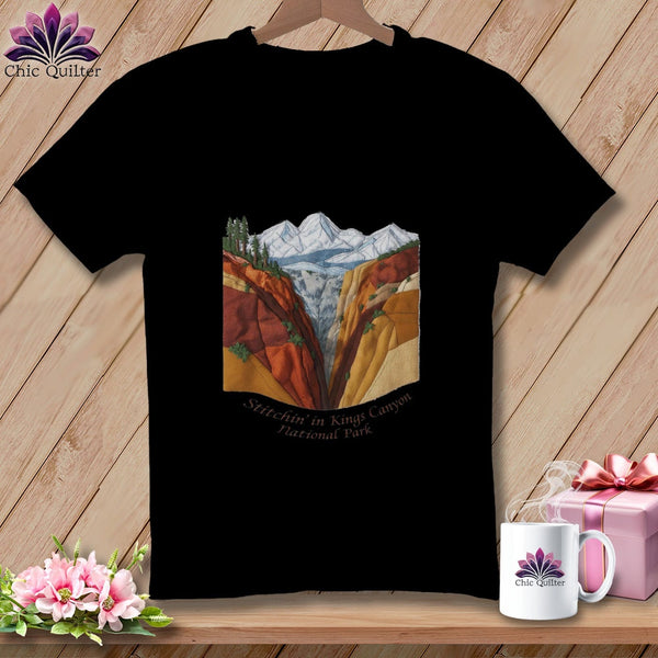 MyDesigns Physical Item S / Black Stitchin' in Kings Canyon National Park ~ Relaxed Fit Tee