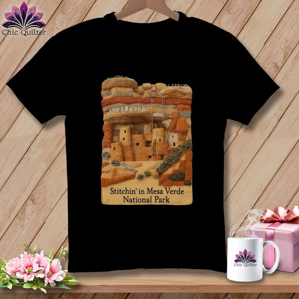 MyDesigns Physical Item S / Black Stitchin' in Mesa Verde National Park ~ Relaxed Fit Tee