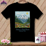 MyDesigns Physical Item S / Black Stitchin' in Mount Rainier National Park ~ Relaxed Fit Tee