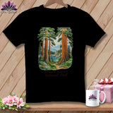 MyDesigns Physical Item S / Black Stitchin' in Redwood National Park ~ Relaxed Fit Tee
