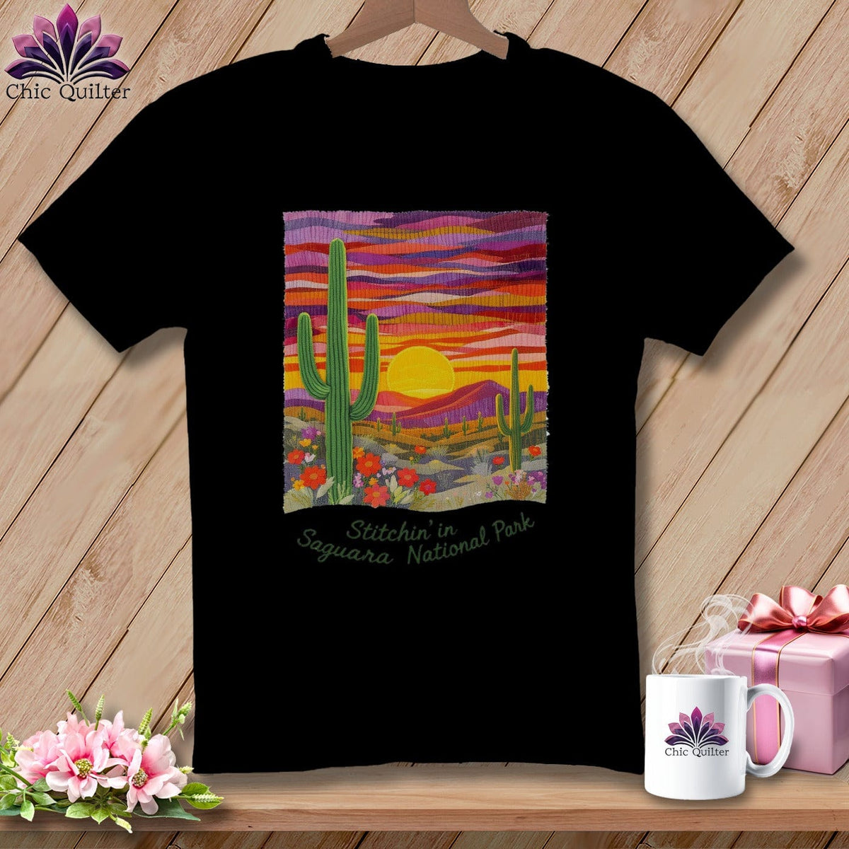 MyDesigns Physical Item S / Black Stitchin' in Saguaro National Park ~ Relaxed Fit Tee