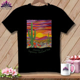 MyDesigns Physical Item S / Black Stitchin' in Saguaro National Park ~ Relaxed Fit Tee