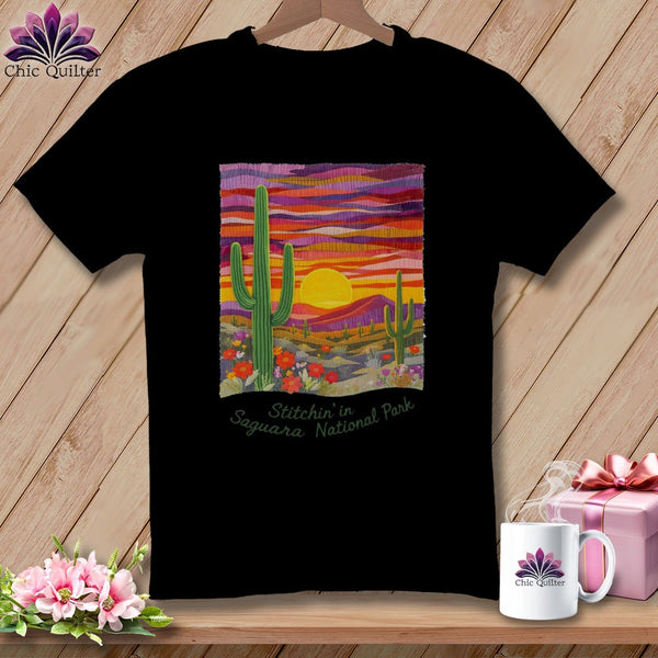 MyDesigns Physical Item S / Black Stitchin' in Saguaro National Park ~ Relaxed Fit Tee