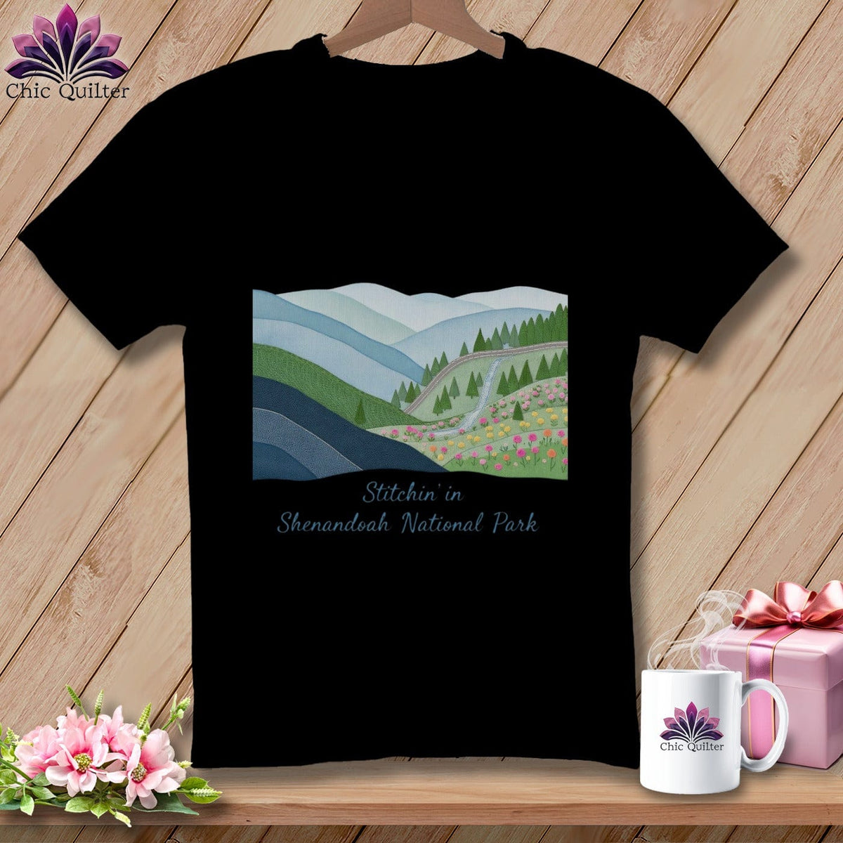MyDesigns Physical Item S / Black Stitchin' in Shenandoah National Park ~ Relaxed Fit Tee