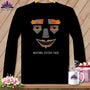 MyDesigns Physical Item S / Black Strawman - Resting Stitch Face ~ Long Sleeve T-Shirt