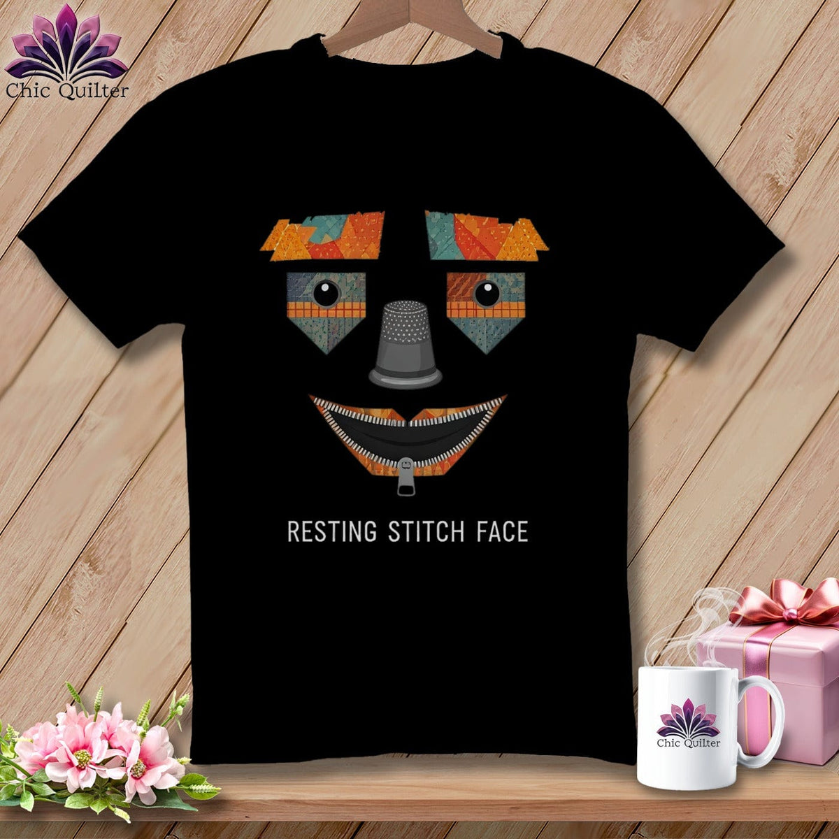 MyDesigns Physical Item S / Black Strawman - Resting Stitch Face ~ Relaxed Fit Tee
