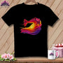 MyDesigns Physical Item S / Black Sunset Storm ~ August Design ~ Windy Stitches Collection (July Start) ~ Premium Tee