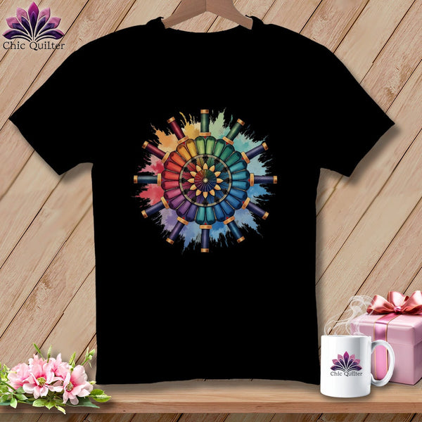 MyDesigns Physical Item S / Black Thread Mandala ~ Relaxed Fit Tee