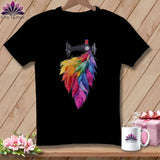 MyDesigns Physical Item S / Black Threaded Wings ~ Relaxed Fit Tee