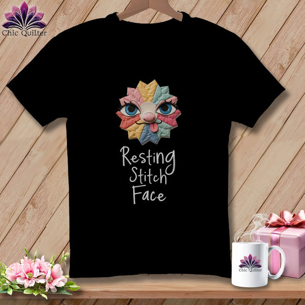 MyDesigns Physical Item S / Black Tongue - Resting Stitch Face ~ Premium Tee