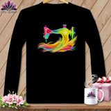 MyDesigns Physical Item S / Black Tropical Breeze ~ June Design ~ Windy Stitches Collection (May Start) ~ Premium Long Sleeve Tee