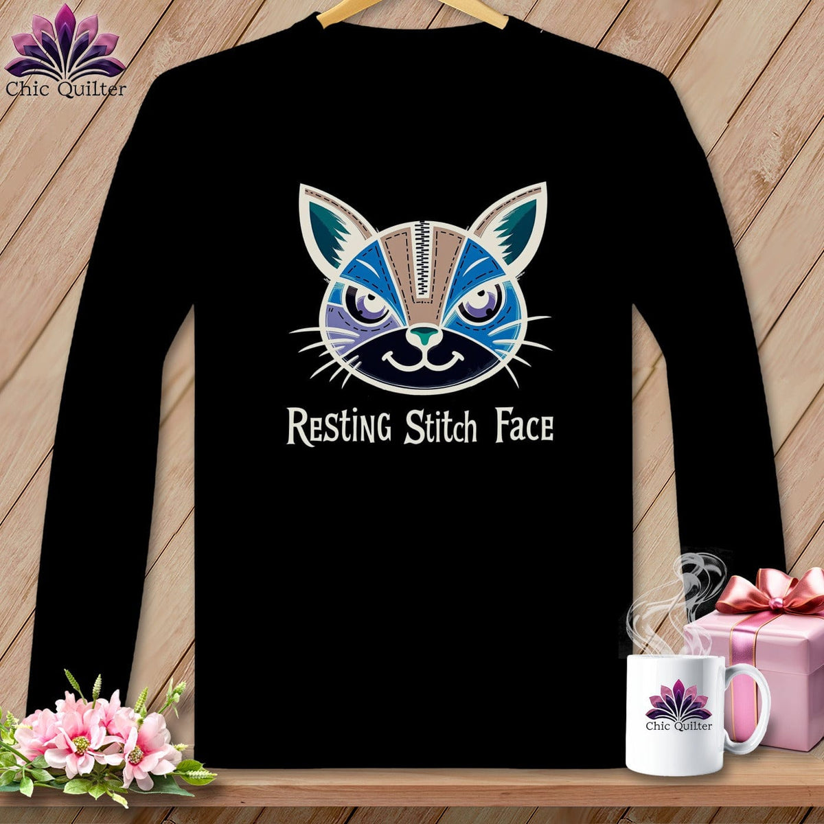 MyDesigns Physical Item S / Black What Do You Want? - Resting Stitch Face ~ Long Sleeve T-Shirt