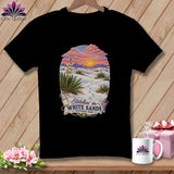 MyDesigns Physical Item S / Black White Sands National Park, Stitchin in ~ Relaxed Fit Tee