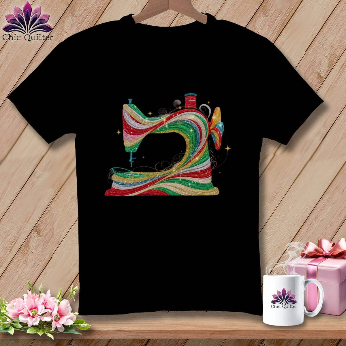 MyDesigns Physical Item S / Black Winter Spark ~ December Design ~ Windy Stitches Collection (November Start) ~ Premium Tee