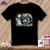 MyDesigns Physical Item S / Black Zen Kitty Quilter ~ Relaxed Fit Tee
