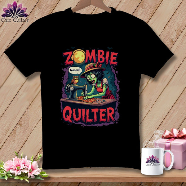 MyDesigns Physical Item S / Black Zombie Quilter ~ Relaxed Fit Tee