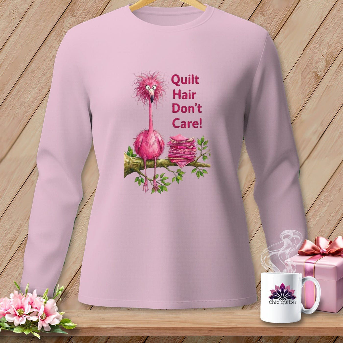 MyDesigns Physical Item S / Blossom Flamingle Fawcett ~ Long Sleeve Tee