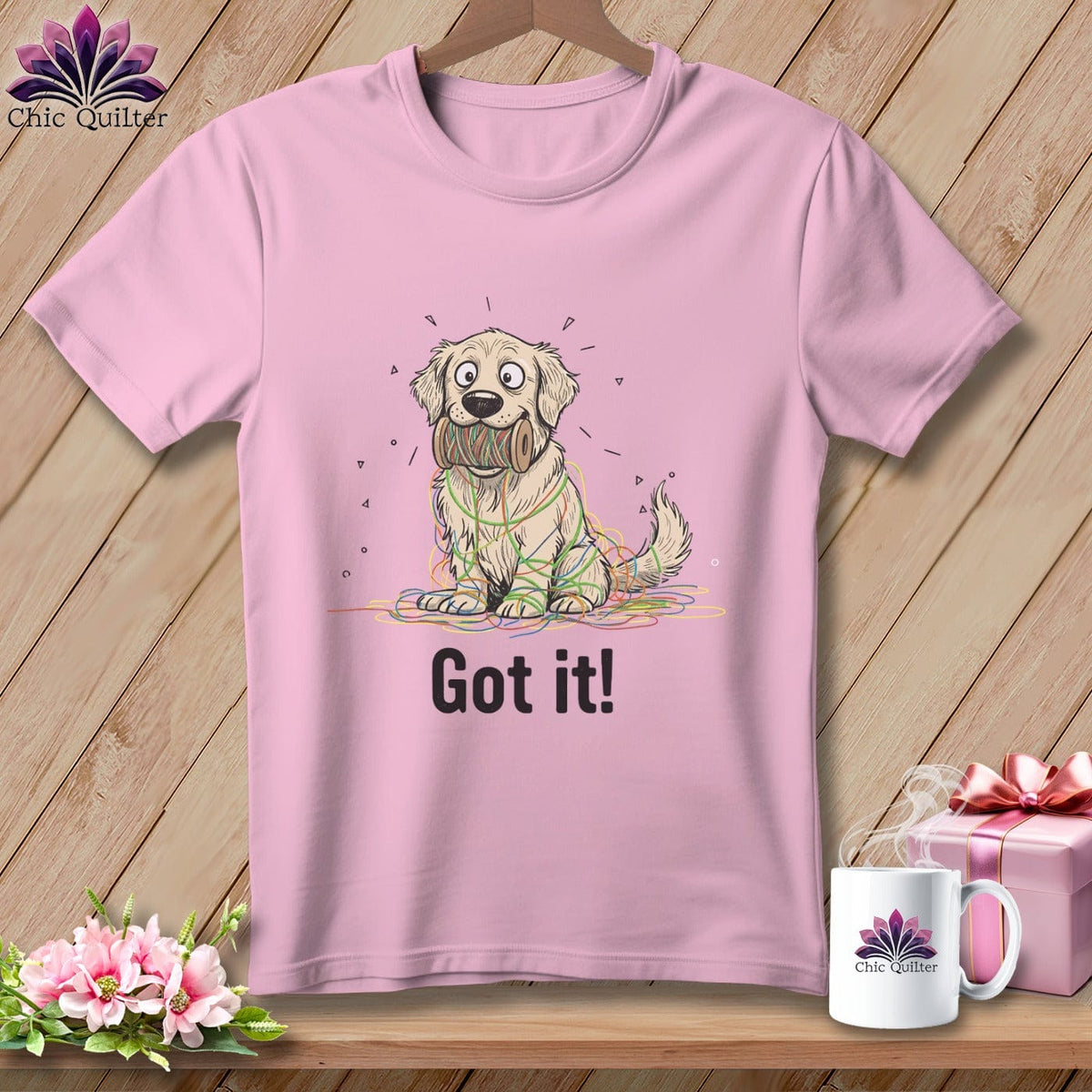 MyDesigns Physical Item S / Blossom Golden Retriever Helper ~ Premium Tee