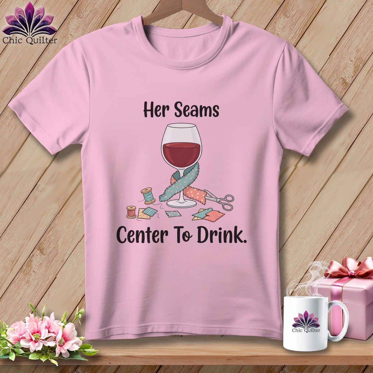 MyDesigns Physical Item S / Blossom Her Seams Center to Drink. ~ Premium Tee