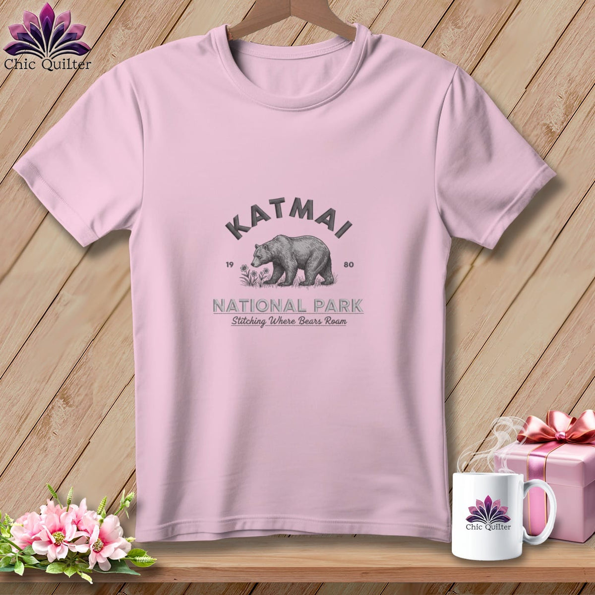 MyDesigns Physical Item S / Blossom Katmai National Park, Stitchin In Beauty ~ Premium Tee