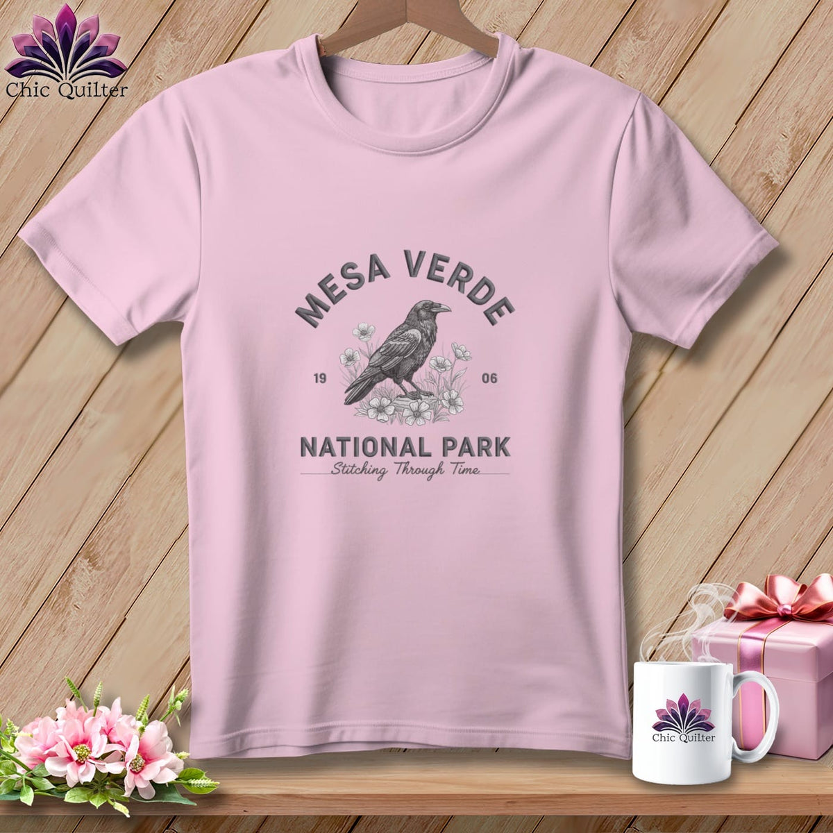 MyDesigns Physical Item S / Blossom Mesa Verde National Park, Stitchin In Beauty ~ Relaxed Fit Tee