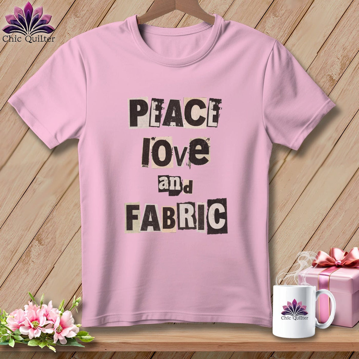 MyDesigns Physical Item S / Blossom Peace Love and Fabric ~ Premium Tee