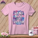 MyDesigns Physical Item S / Blossom Peace Love and Fabric ~ Premium Tee