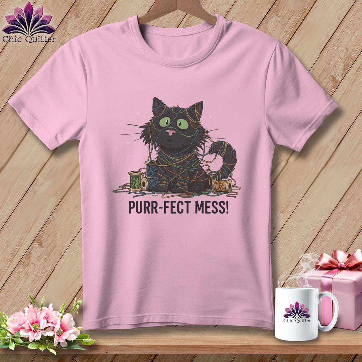 MyDesigns Physical Item S / Blossom Purr ~ fect Mess! ~ Premium Tee