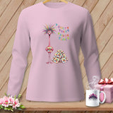 MyDesigns Physical Item S / Blossom Starla Flamingle ~ Long Sleeve Tee