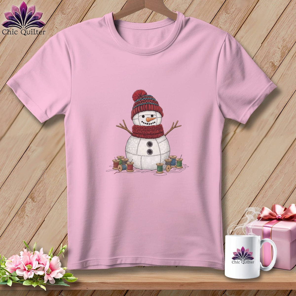 MyDesigns Physical Item S / Blossom The Quilted Snowman ~ Premium Tee