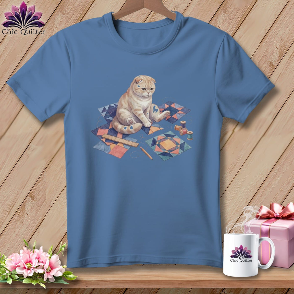 MyDesigns Physical Item S / Blue Jean Bonnie Tartanpleat ~ Premium Tee