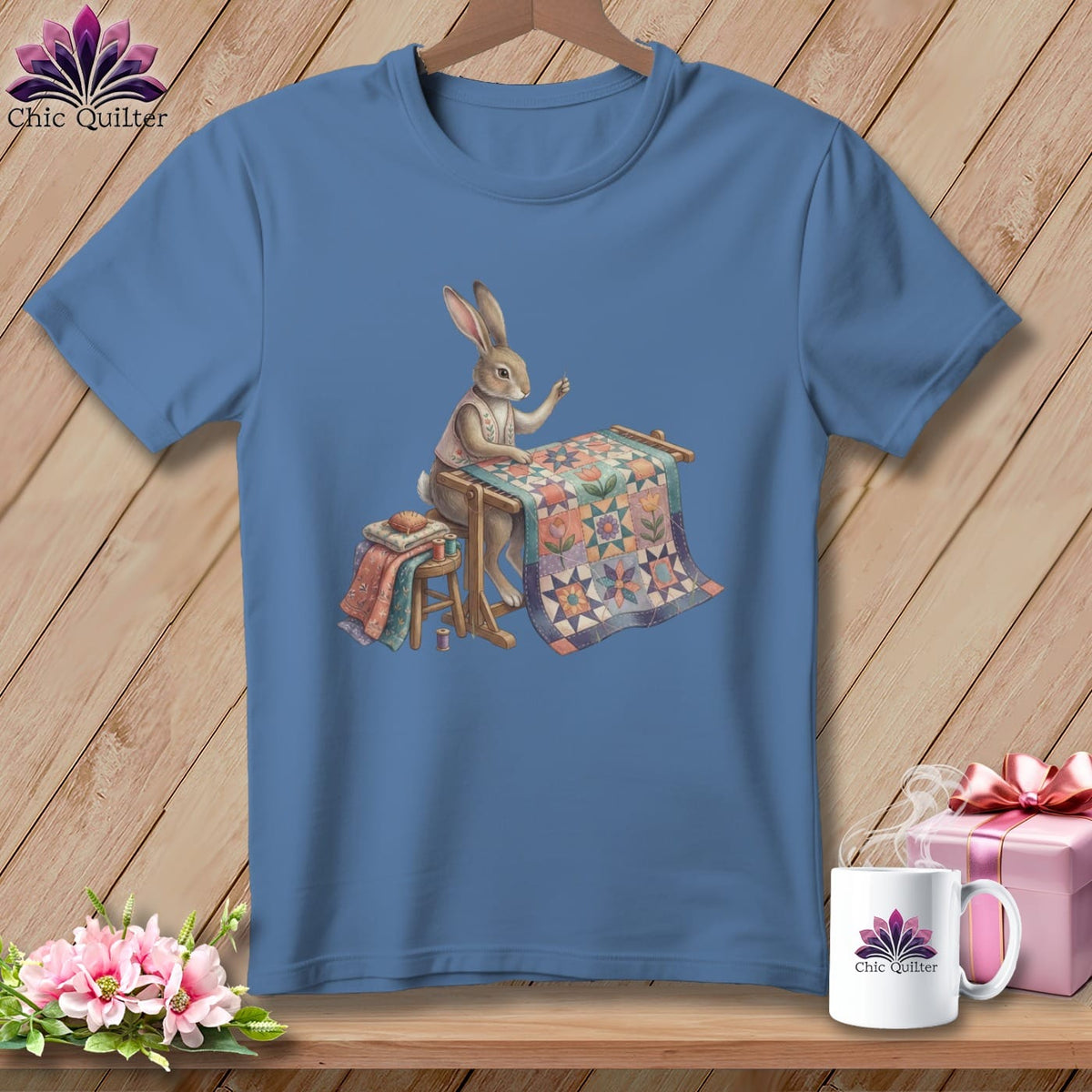 MyDesigns Physical Item S / Blue Jean Clover Cottontail ~ Premium Tee