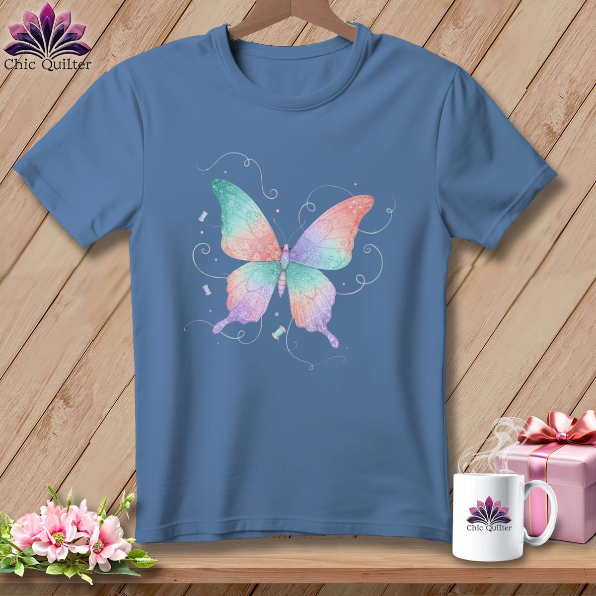 MyDesigns Physical Item S / Blue Jean Cocoon Of Patchwork ~ Premium Tee